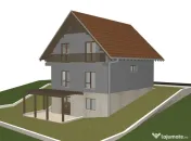 Teren cu autorizatie casa individuala, 450mp, Chinteni