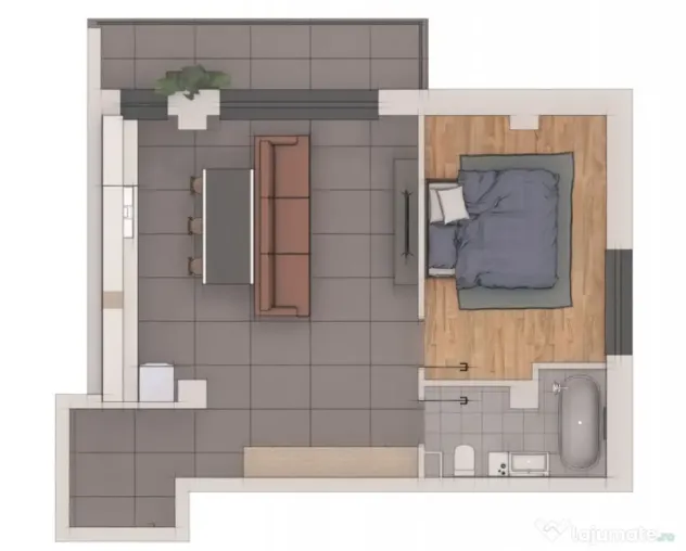 Apartament 2 camere, 53,73mp, ansamblu NZEB, zona Terra - Floresti (Cluj)