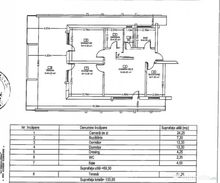 Apartament 3 camere in zona Eroilor - Floresti (Cluj)