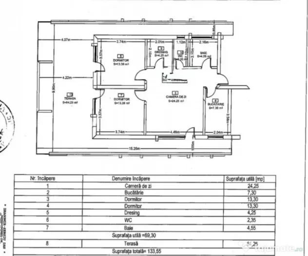 Apartament 3 camere in zona Eroilor - Floresti (Cluj)