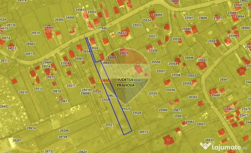 COMISION 0% | Teren 2,432mp | Cornu de Jos (Cornu) Strada... - Cornu de Jos (Cornu) (Prahova)