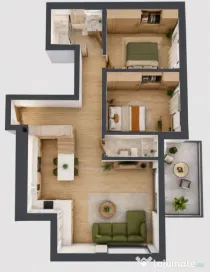 Apartament 3 camere 77.79 mp in Cluj zona Centrala