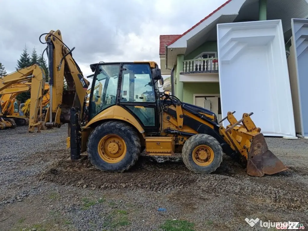 Buldoexcavator CAT 428E, 2007, cupă multifuncțională - Negresti Oas (Satu-Mare)