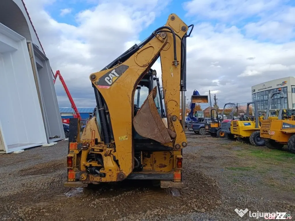 Buldoexcavator CAT 428E, 2007, cupă multifuncțională - Negresti Oas (Satu-Mare)