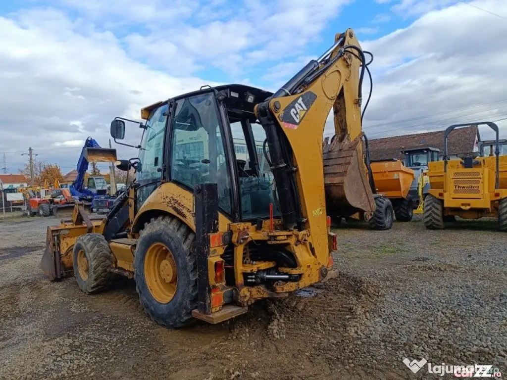 Buldoexcavator CAT 428E, 2007, cupă multifuncțională - Negresti Oas (Satu-Mare)