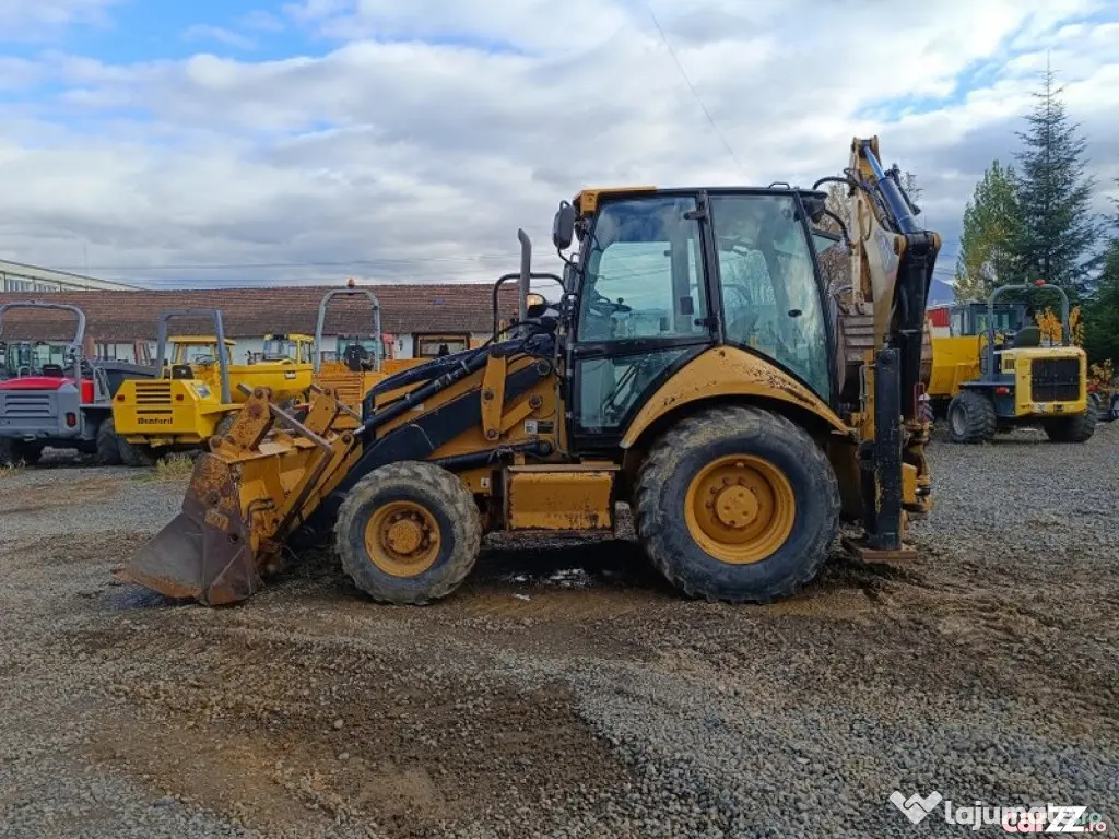 Buldoexcavator CAT 428E, 2007, cupă multifuncțională - Negresti Oas (Satu-Mare)