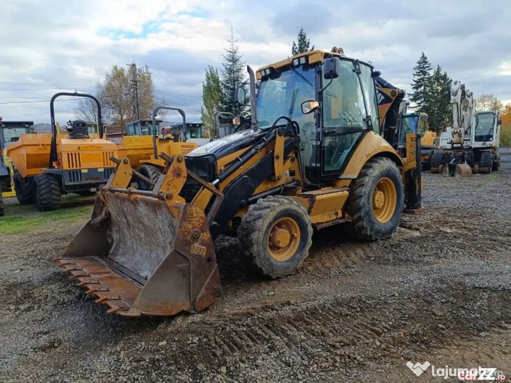 Buldoexcavator CAT 428E, 2007, cupă multifuncțională - Negresti Oas (Satu-Mare)