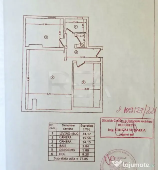 3 Camere 78 mp lângă Parcul Liniei - Gorjului - Bucuresti (Bucuresti-Ilfov)