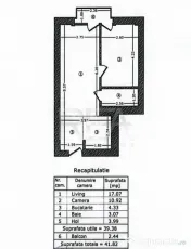2 camere Aviației decomandat, centrală, et. 2, an 2020 