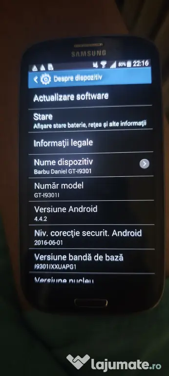 Samsung Galaxy S3 (GT-i9300) – Telefon colecție / funcțional