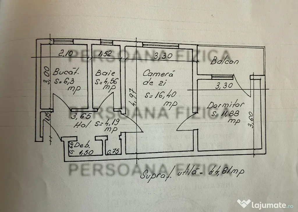 PF - Vand Apartament 2 camere zona Lidl Primaverii - Persoana Fizica - Iasi (Iasi)