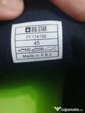 Tenisi Big Star marime 44 28 cm. negru rosu 