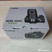 Canon EOS 2000D,24.1 MP, Negru + Obiectiv EF-S 18-55mm DC III 