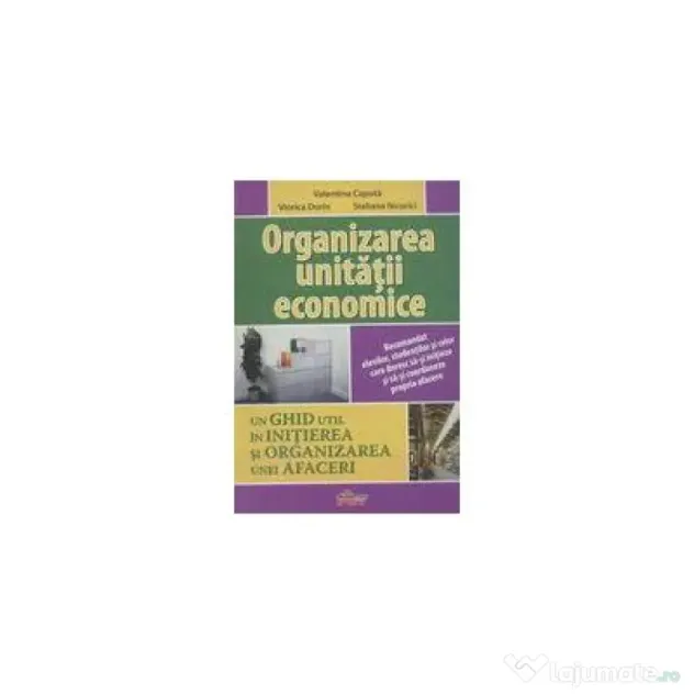 Organizarea unitatii economice. Un ghid util in initierea si organizarea unei afaceri - Valentina Capota