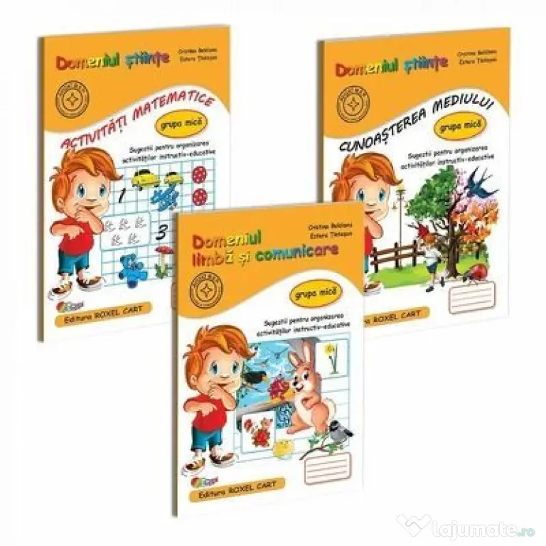 Pachet educational gradinita 3 carti, pentru grupa mica - Cristina Beldianu