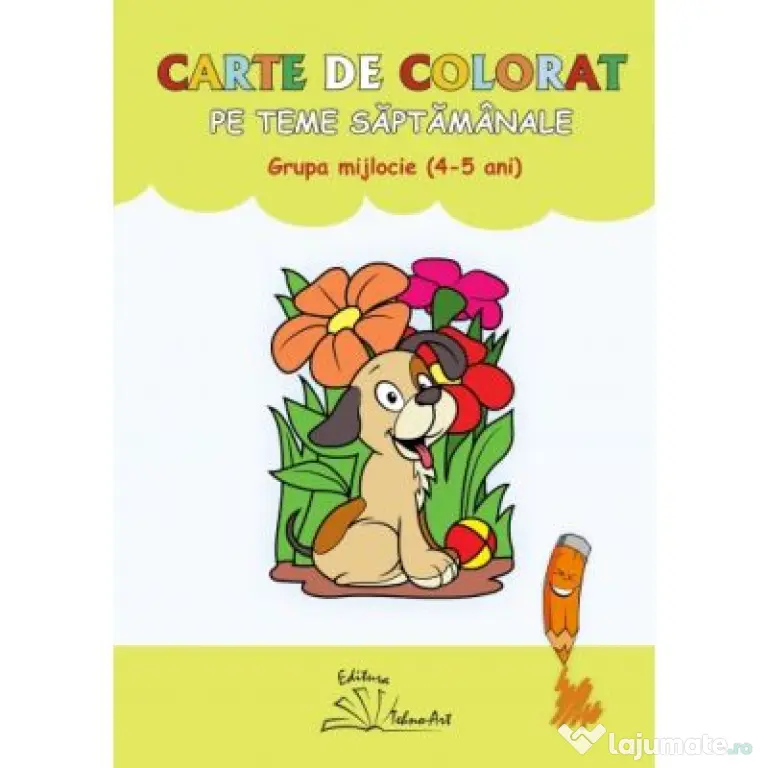 Carte de colorat pe teme saptamanale, grupa mijlocie