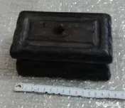 Cutiuta din lemn negru 15 cm. lungime bijuterii