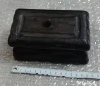 Cutiuta din lemn negru 15 cm. lungime bijuterii