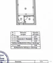 Garsonieră decomandată | Parcul Teilor | Loc de parcare | 