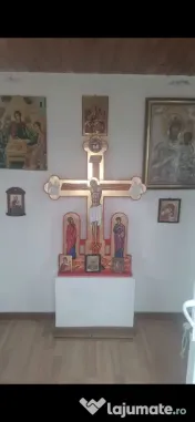 Sfânta Cruce 70/50cm pictura realizată manual pe lemn disponibil
