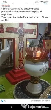 Sfânta Cruce 70/50cm pictura realizată manual pe lemn disponibil