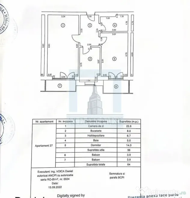 Ap. 2 camere, 2 balcoane, boxa, parcare subterana-zona Av... - Brasov (Brasov)
