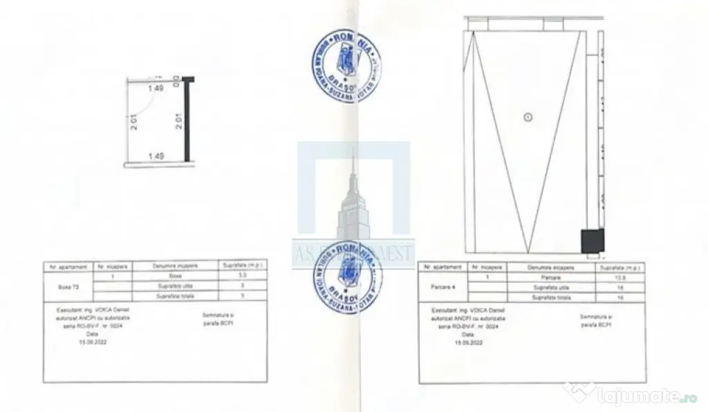 Ap. 2 camere, 2 balcoane, boxa, parcare subterana-zona Av... - Brasov (Brasov)