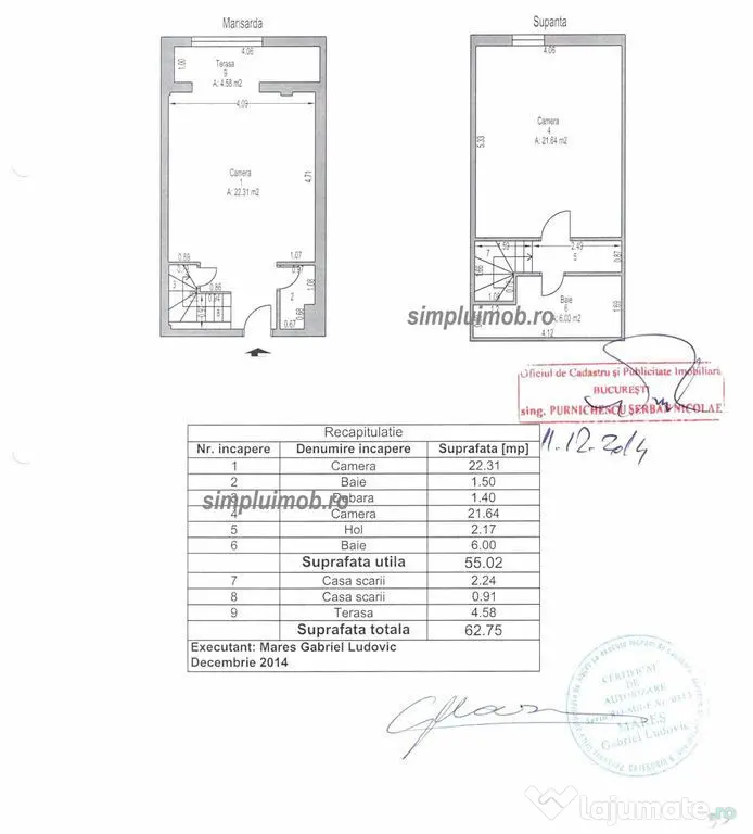 Dristor-Duplex 63mp mansardat et.5 si 6 cu lift - Bucuresti (Bucuresti-Ilfov)