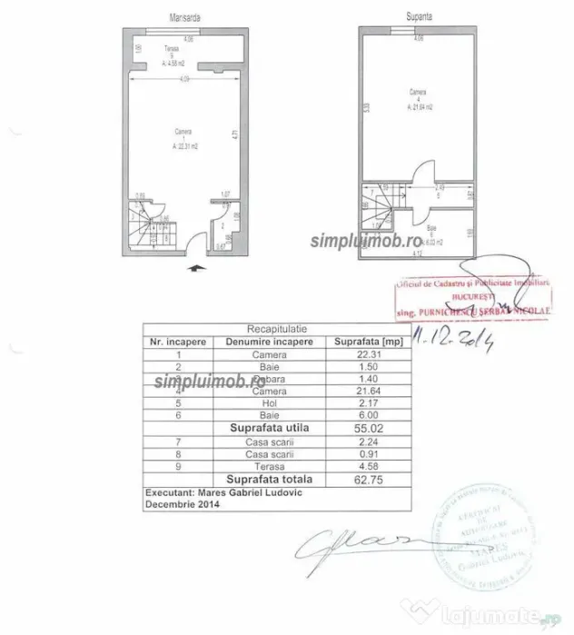 Dristor-Duplex 63mp mansardat et.5 si 6 cu lift - Bucuresti (Bucuresti-Ilfov)