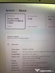ASUS TUF F15 Nvidia GeForce RTX 3050 TI Memorie Ram: 32GB ? SSD 512GB Procesor: i5-11400H ID_1425 
