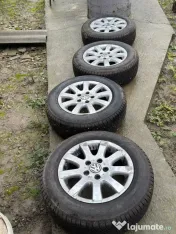 VÂND 4 roți cu jante aliaj R15 – VW Golf 5 – cu anvelope noi SUNNY 2024