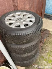 VÂND 4 roți cu jante aliaj R15 – VW Golf 5 – cu anvelope noi SUNNY 2024