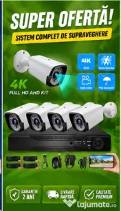 Vindem si Montam Camere Supraveghere Video KIT Complet 4/8/12 CAMERE 
