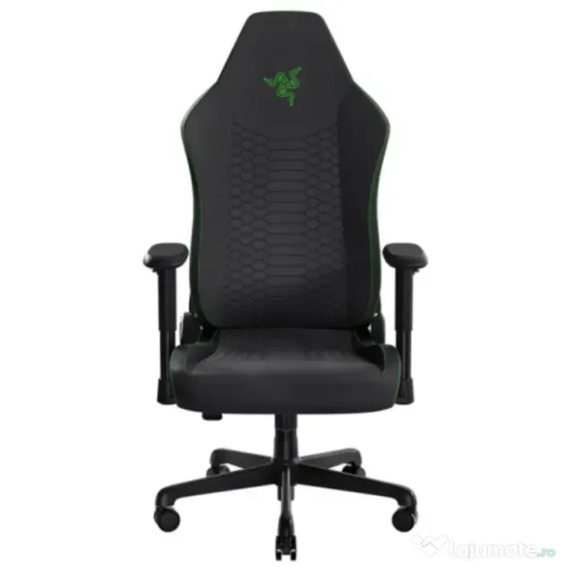 Scaun gaming razer iskur v2 x, spumă turnată pu, suport lombar integrat, tetieră reglabilă, cotiere