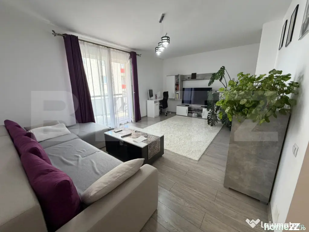 Apartament 2 camere, mobilat, parcare, 62 mp, zona Terra - Floresti (Cluj)