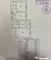 Apartament 3 camere, zona Buzaului, suprafata 66mp.