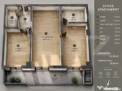 De inchiriat: apartament 3 camere, 70 mp, acces pietonal VIV 
