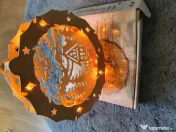 Decoratiune de fereastra din lemn 3D de Craciun 