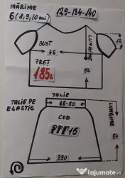 Costum Printesa toamnei pentru copii,7-8-9-10 ani 