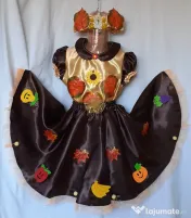 Costum Printesa toamnei pentru copii,7-8-9-10 ani 