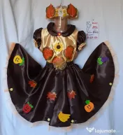 Costum Printesa toamnei pentru copii,7-8-9-10 ani 