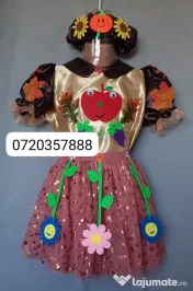 Costum Printesa toamnei pentru copii,6-7-8-9-10 ani 