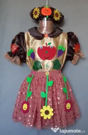 Costum Printesa toamnei pentru copii,6-7-8-9-10 ani 