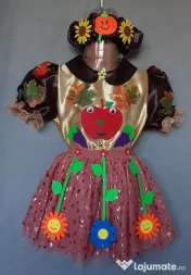 Costum Printesa toamnei pentru copii,6-7-8-9-10 ani 