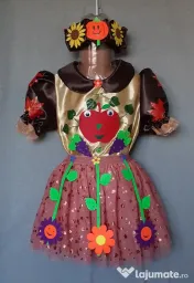 Costum Printesa toamnei pentru copii,6-7-8-9-10 ani 