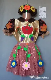 Costum Printesa toamnei pentru copii,6-7-8-9-10 ani 