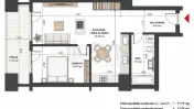 Apartament 2 camere terasa 13 mp Aviatiei 