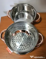 Oală pentru gătit la aburi 4 elemente, 18 cm, 2,5 Litri - nou