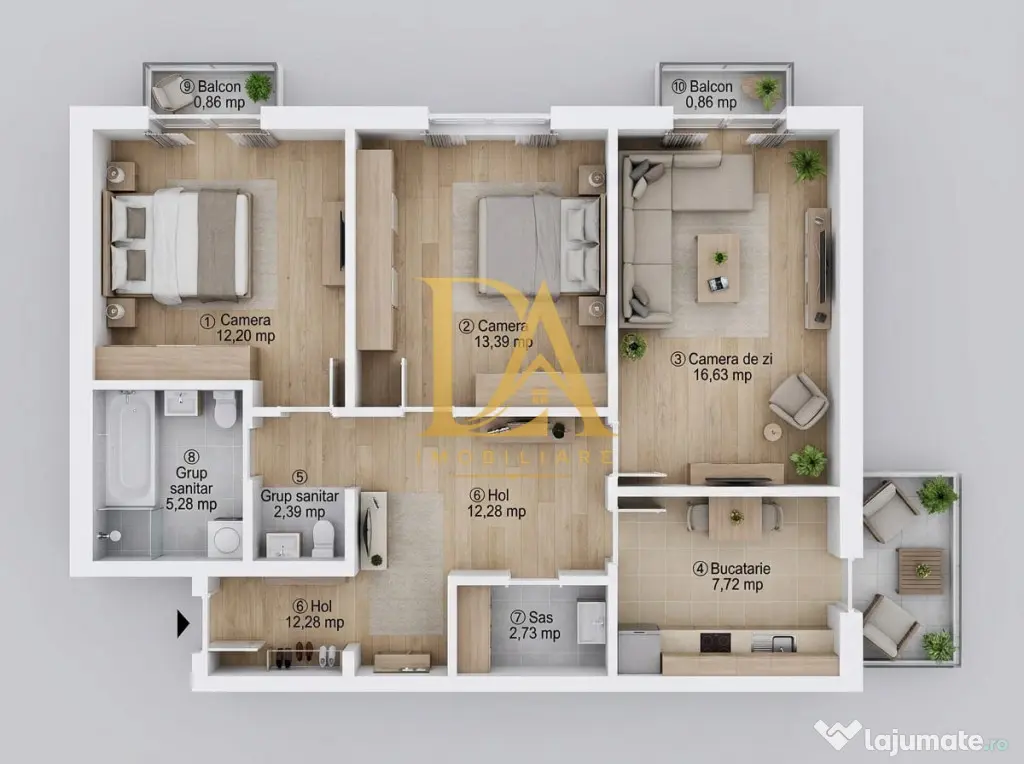 0% COMISION | 3 CAMERE | 78 MP | BLOC 2014 | 2 BĂI | ET. 2 - Bucuresti (Bucuresti-Ilfov)
