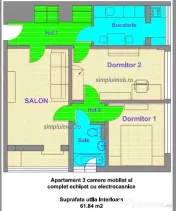 Apartament 3 camere - Zona Giurgiului 